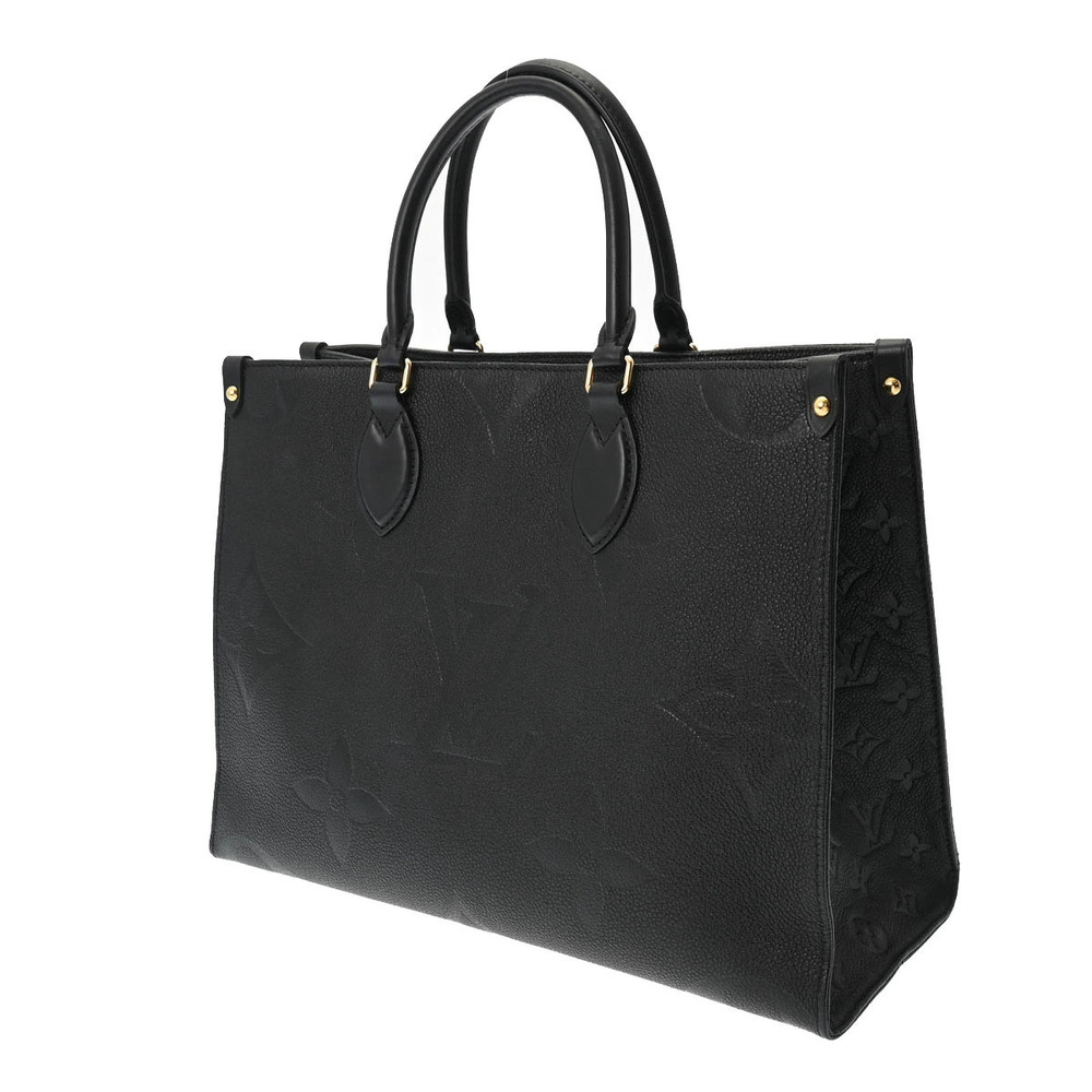 Louis Vuitton Empreinte Tote Bag Black Leather Monogram Noir OnTheGo Black
